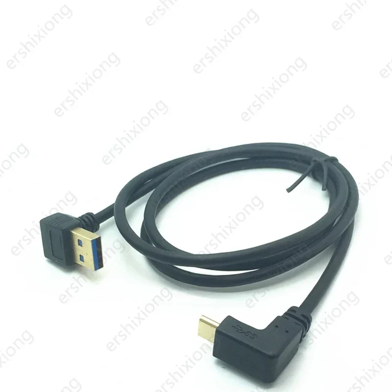 �ݵ��� USB 3.0 ��-USB 3.1 C Ÿ��, �Ʒ� ���� ������ ����, USB ������ ����ȭ �� ���� ���̺� Ŀ����, 90 �� �ڵ�, 1m