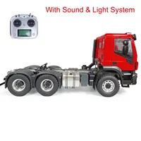 1/14 6x6 RC Tractor Truck 2 Speed Transmission Remote Control Car Sounds Lights Painted Finished Vehicle Toys for Boys  trucks 2