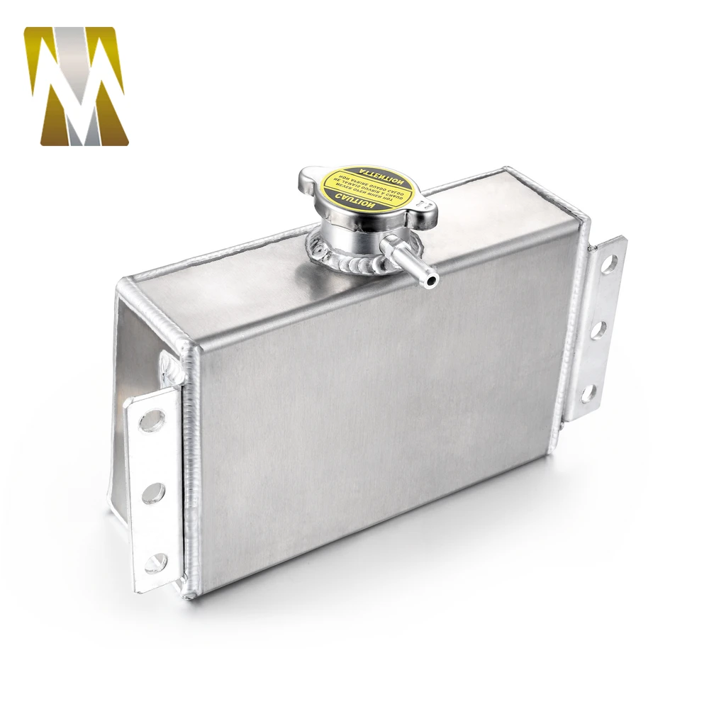 

Хромированный алюминиевый расширительный топливный бак для охлаждающей жидкости для Honda Civic 240SX WRX Eclipse, универсальный л переливной резервуа...