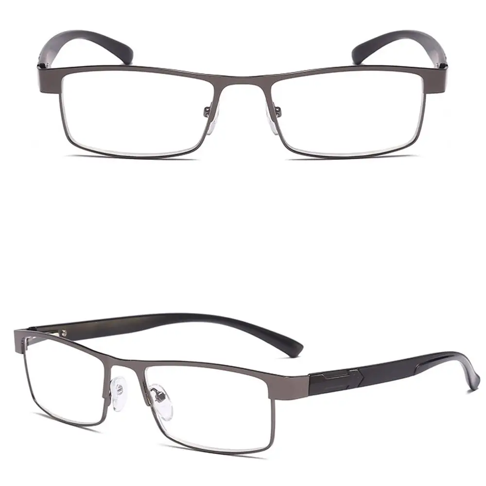 Óculos de leitura de liga de titânio masculino de alta qualidade lentes revestidas não esféricas negócio hyperopia prescrição óculos + 1.0 ~ + 4.