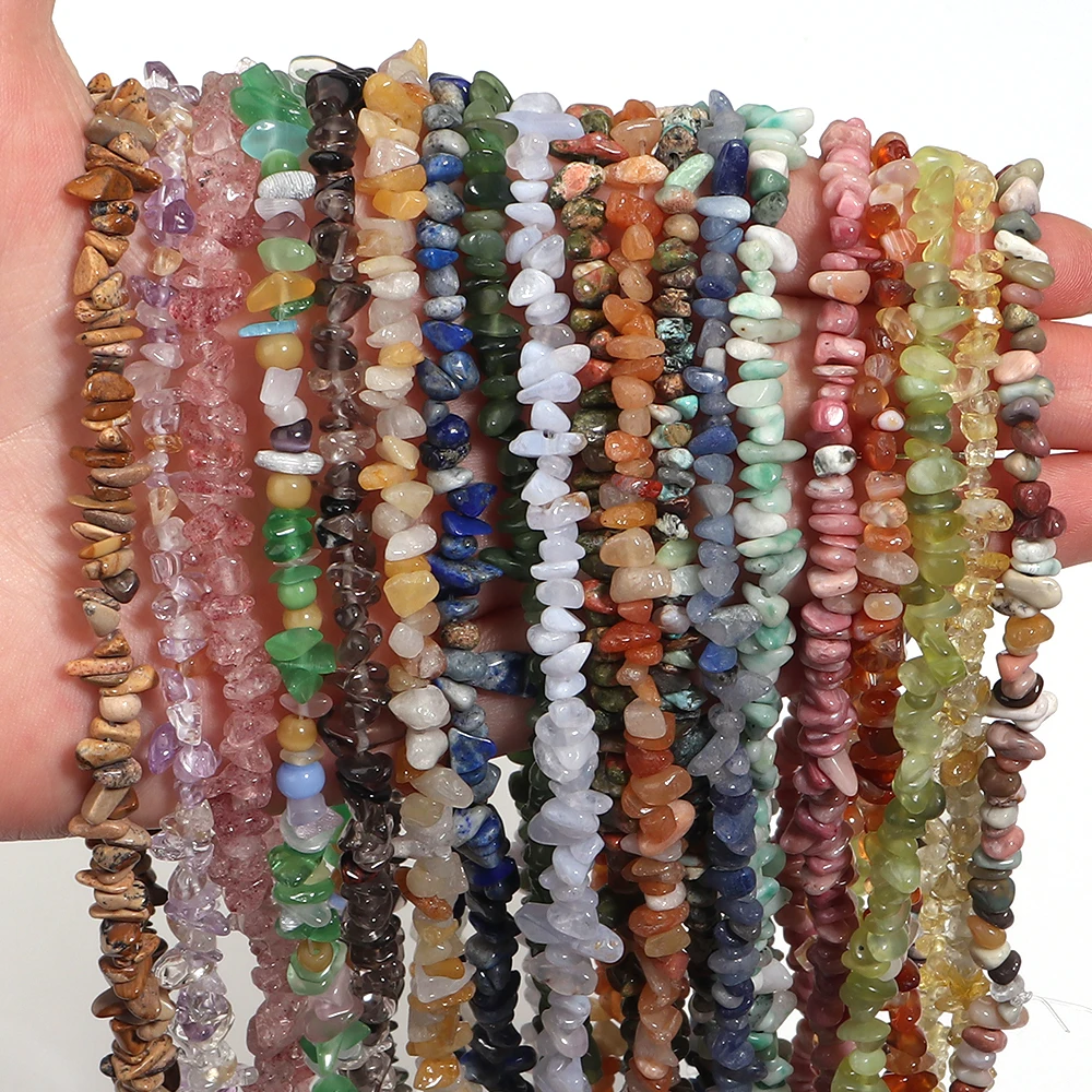 5x3mm 약 300pcs 천연석 비즈 멀티 컬러 자갈 불규칙한 모양 루즈 스페이서 비즈 공예품 키체인 액세서리 만들기