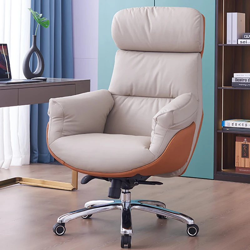Fashion Library Office Chair Relaxing Cushion Hand Foot Rest Wheels Armchairs Seat Designer Cadeira Presidente Office Furniture