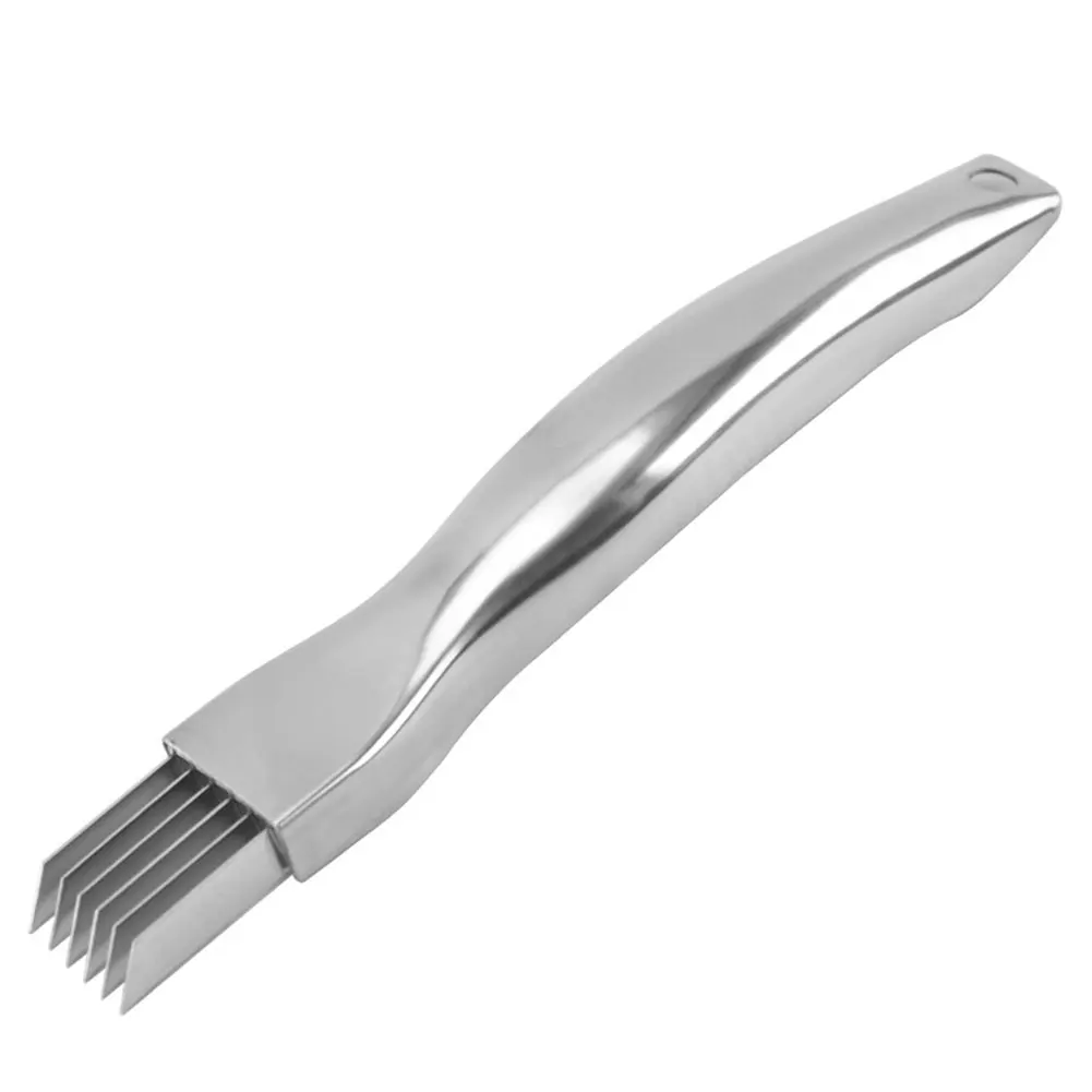 1/2/3 Peças Faca para Cebolinha Multifuncional, Cortador de Cebolinha em Aço Inoxidável, Faca para Desfiar para Cozinha Doméstica