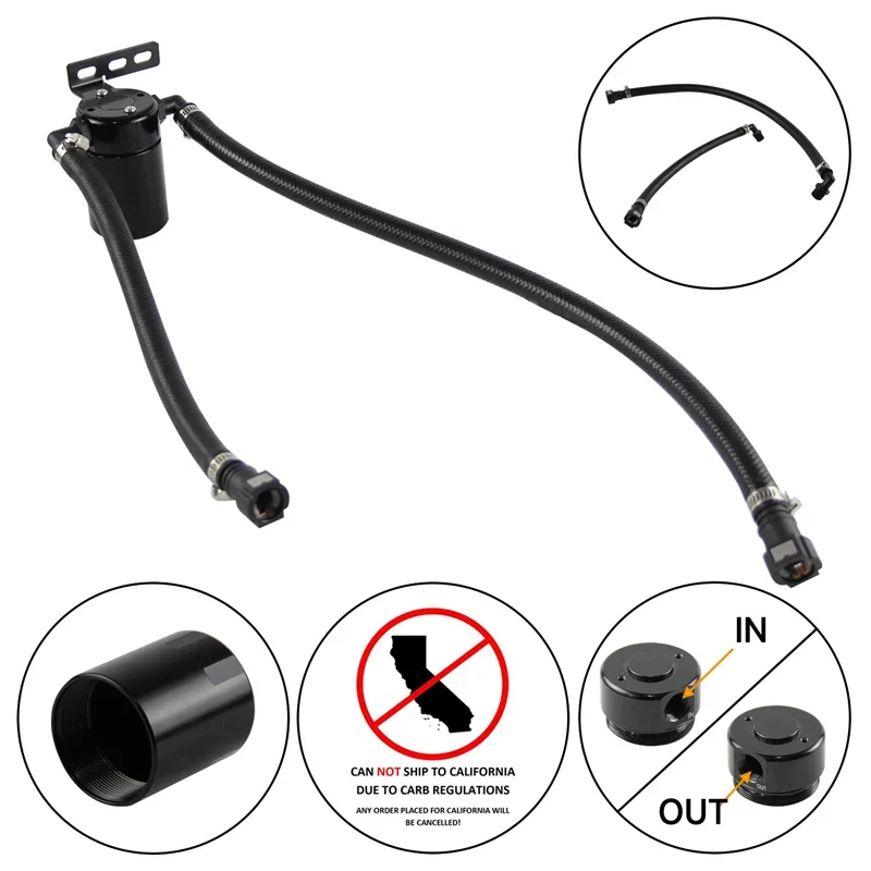 

Compatible 3.0 Oil Separator For 19-23 Chevy Silverado/GMC Sierra 1500 5.3L/6.2L 21-23 Chevy Tahoe/Suburban Driver Side Black