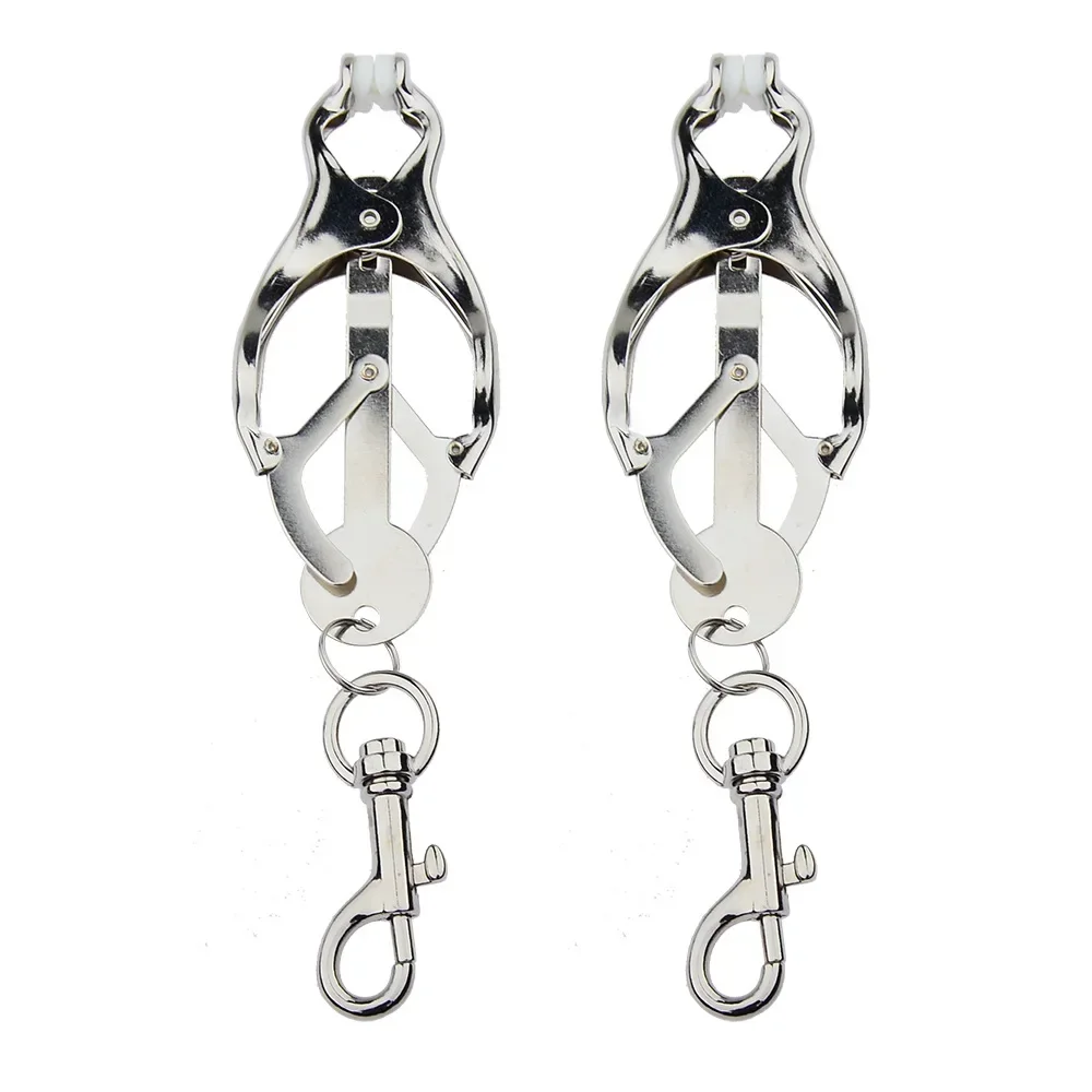 Bondage Gear Hard Clover Nippelklemmen Clips Spiele Sexspielzeug Erwachsene Produkte für Frauen Metall Nippelklemmen Stahlbrust 1