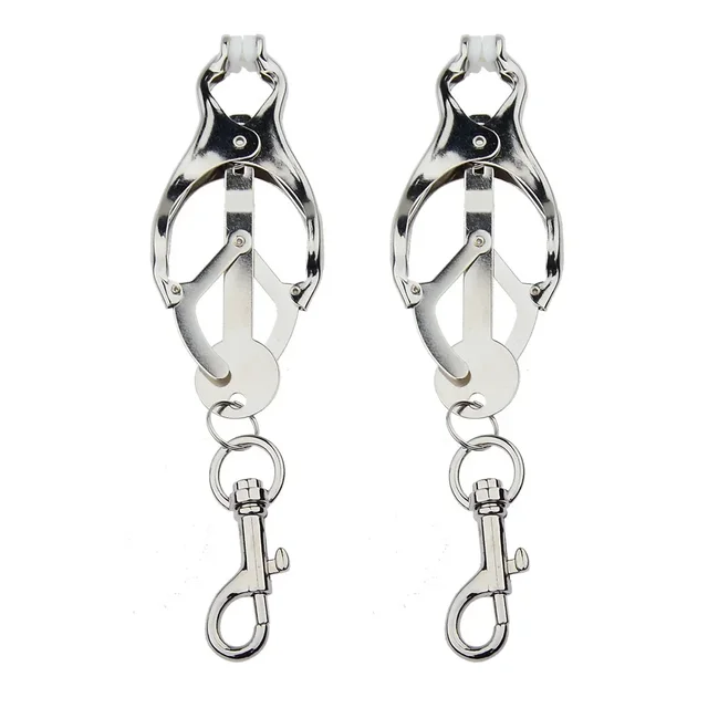 Bondage Gear Hard Clover Nippelklemmen Clips Spiele Sexspielzeug Erwachsene Produkte für Frauen Metall Nippelklemmen Stahlbrust 1