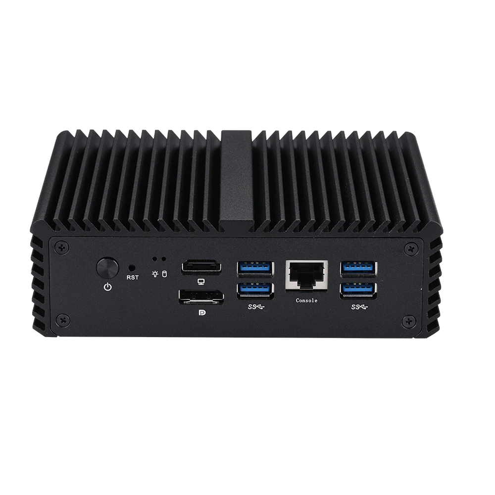 6x Intel i225V 2.5G LAN Console DP HD CPU Core i5-10210U Qotom Mini PC to DIY Soft Router Firewall Gateway 2