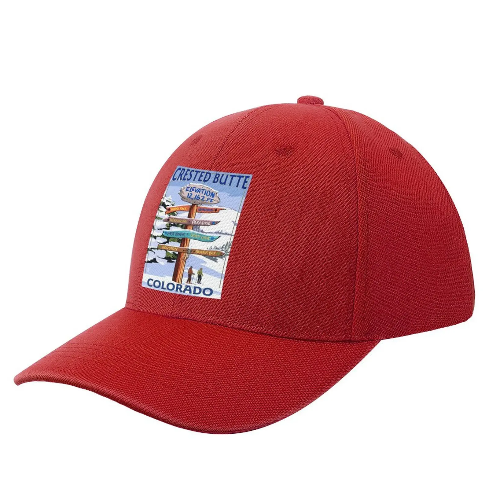 

Crested Butte Elevation Colorado Baseball Cap Luxury Cap Christmas Hats Ball Cap black Woman Men'S