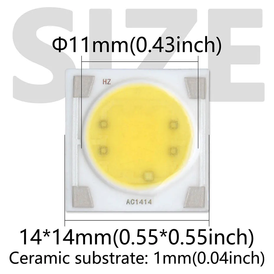 3W 5W 7W 9W 12W LED Chips AC 220V Keramik PCB Kaltweiß Warmweiß Pflanze Licht Licht Perlen Smart IC Chip Für DIY LED Beleuchtung – Detail 1
