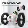 Rc Bounce Car 2.4g Jumping Car No Camera Or With Wifi Camera 2.0mp Flexible Wheels Rotation Rc Small-Scale Robot Car Boy'S Gift 1