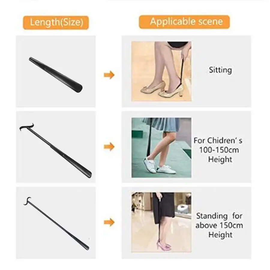 Detachable Long Dressing Stick Portable Shoes Socks Dressing Aids with Shoe Horn Elderly Patients Pregnant Home Assist shoe horn sock aid kit