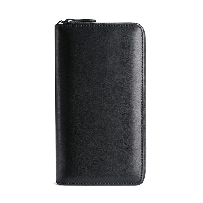 Durable Mens Clutch Bag Waterproof Wallet Portable Retro Purse Large Capacity E74B