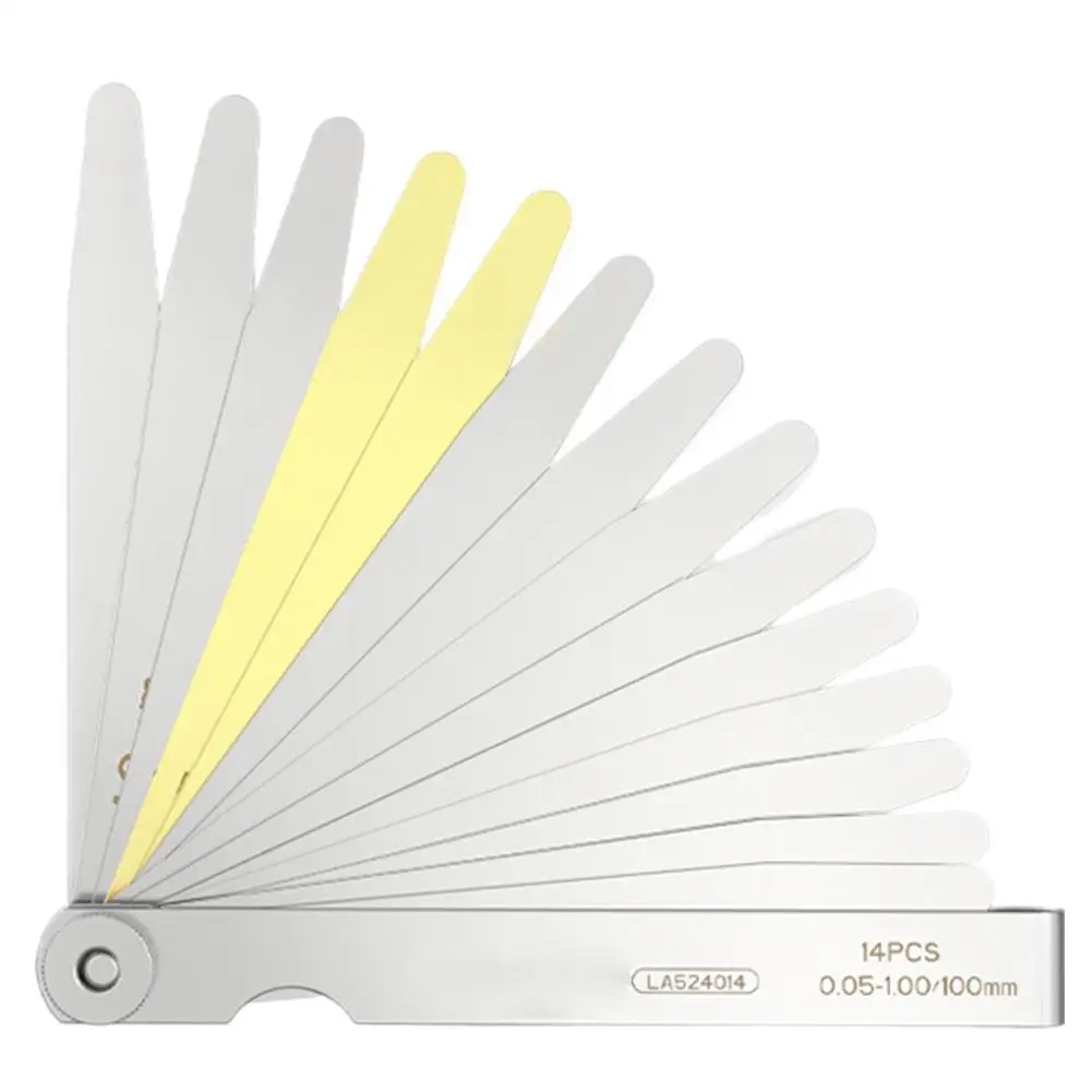 Steel Brass Feeler Gauge Rust Resistant Palm Sized Design High Precision Measurement Versatile Clearance Tool