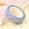 NEW Spring 1PC. 10M Decorative Light Blue Floral Washi Tape DIY Scrapbooking Planner Adhesive Masking Tape Kawaii Stationery 6