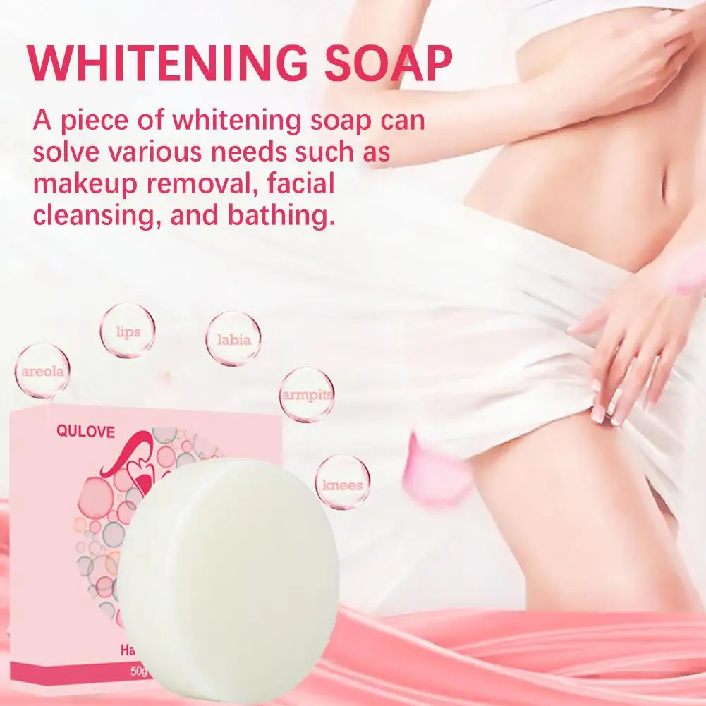 BodyWhiteningSoapDeepSkinBleachingBrightenBodyArmpitsKneesPartsWhiteNourishingScrub