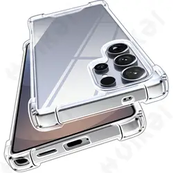 Transparent Shockproof Soft TPU Silicone Case with Clear Protective Bumper - Samsung A36 5G (Transparent)