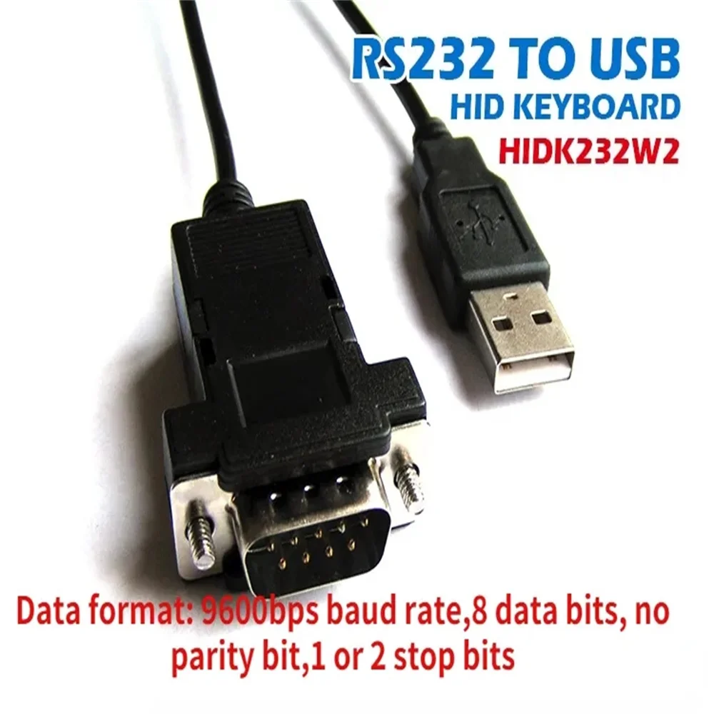 USB Keyboard Serial Port Protocol Convertor Line RS232 to USB Keyboard HID Device Support Multimedia DIY RC Electronic Toy