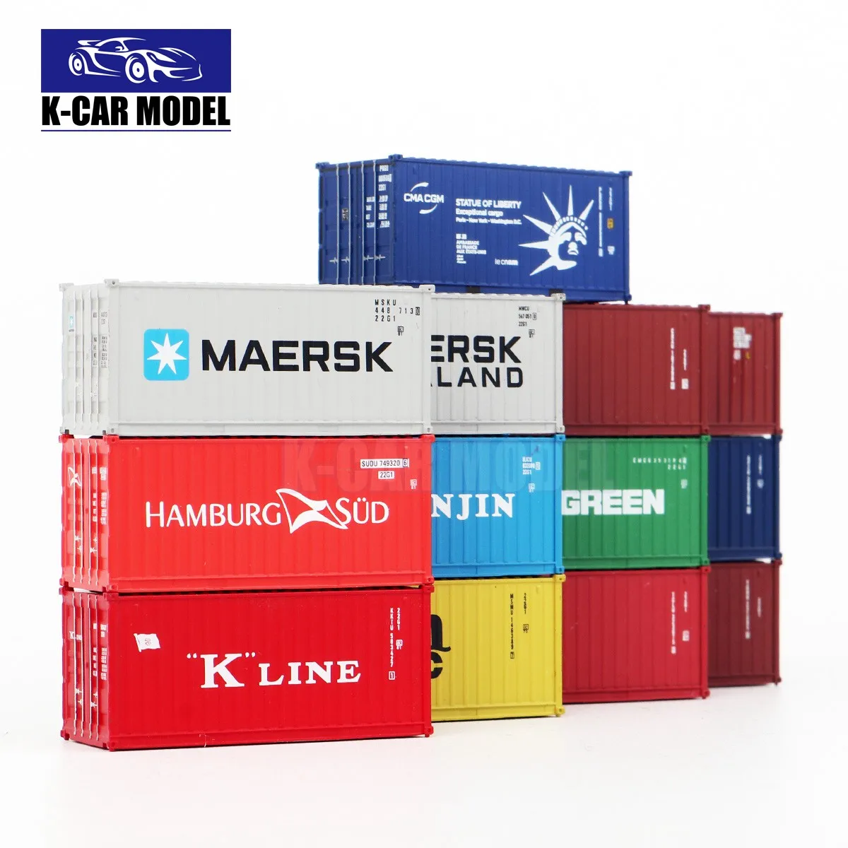 N Scale 1/160 20ft Shipping Container Model Railway Cargo Box 20' 1pc - Image 2