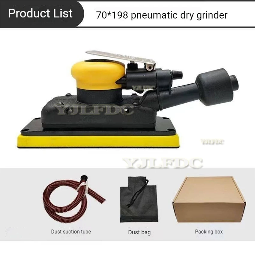 70mmx198mm 공압 트랙 샌딩기, 사각형 에어 샌딩기, 자동차 퍼티 금속 연마기 (공압식)