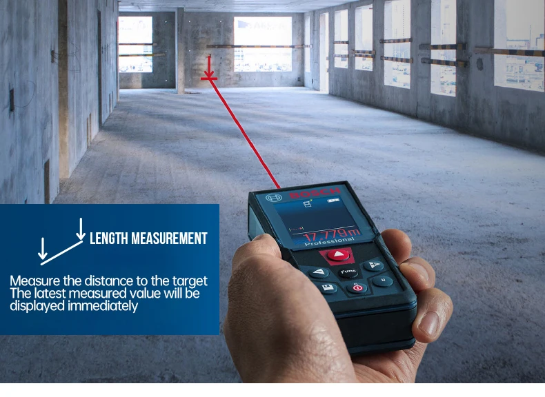 BOSCH 40M Laser Distance Meter GLM4000 Trena Laser Ruler Rangefinders  Digital Distance Meter Medidor Metro Lazer Tape Measure