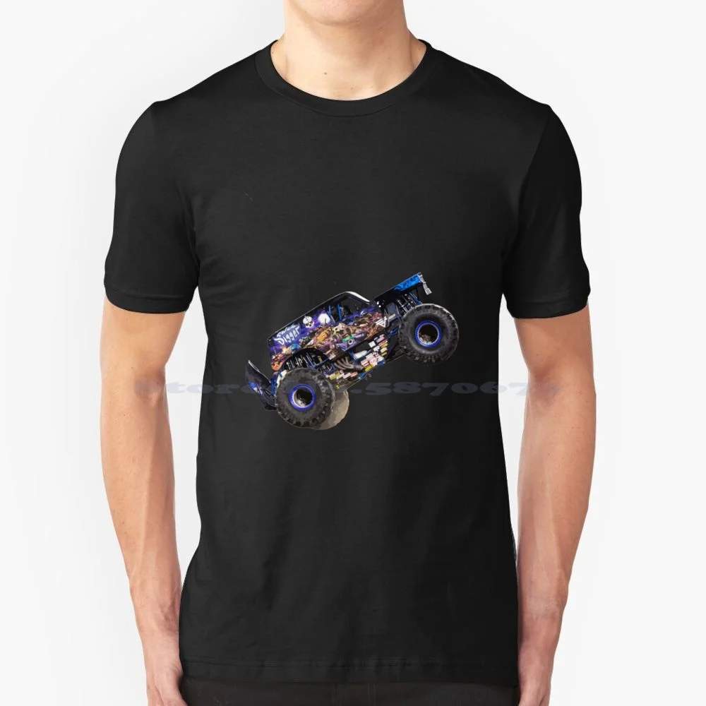 Monster Truck Son Uva Digger T Shirt 100% Cotone Tee Its Uva Monster Truck Serio Digger Blue Black Monster Jam Freestyle