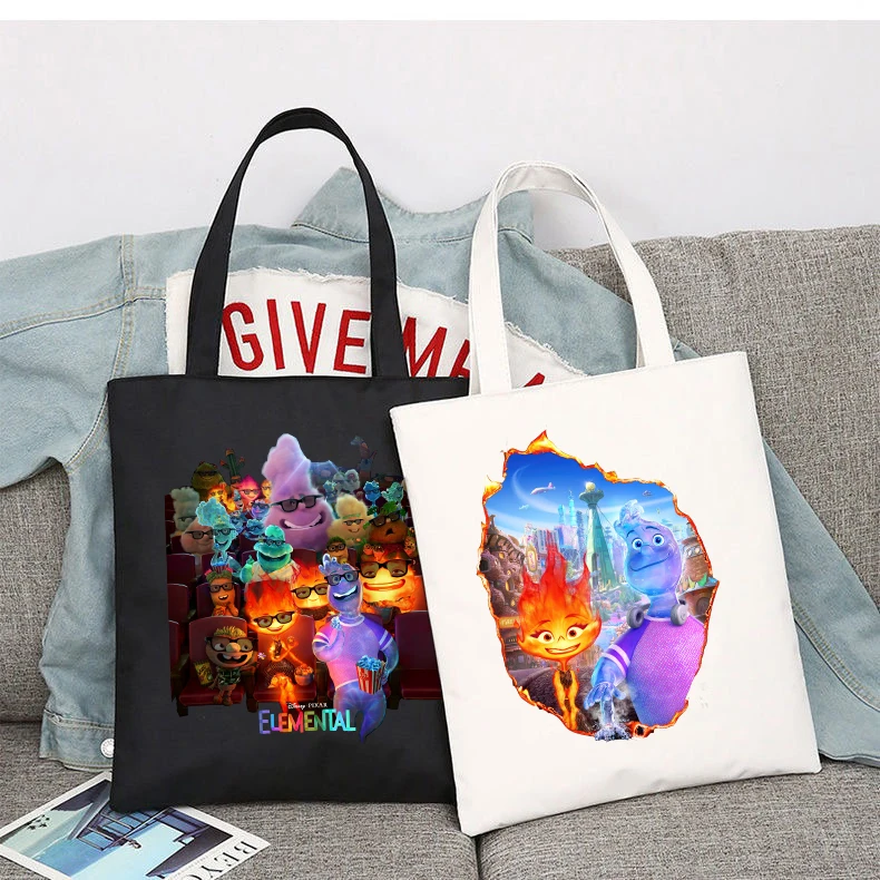 Disney Elementare Uomo Donna Shopper Borse Shopping Bag Tote Bag Borsa A Tracolla Borse Di Tela Borsa College Di Grande Capacità