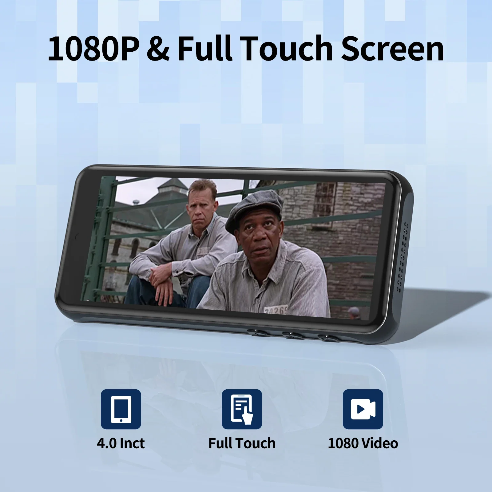 Android WiFi MP5 MP4 MP3 Player Bluetooth With Speaker Touch Screen Support FM Recorder E-Book TF SD Card APP Download