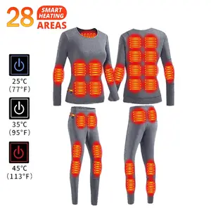 Ensemble de sous-vêtements thermiques en coton chaud pour hommes, veste et  pantalon de ski métropolitain, automne et hiver - AliExpress