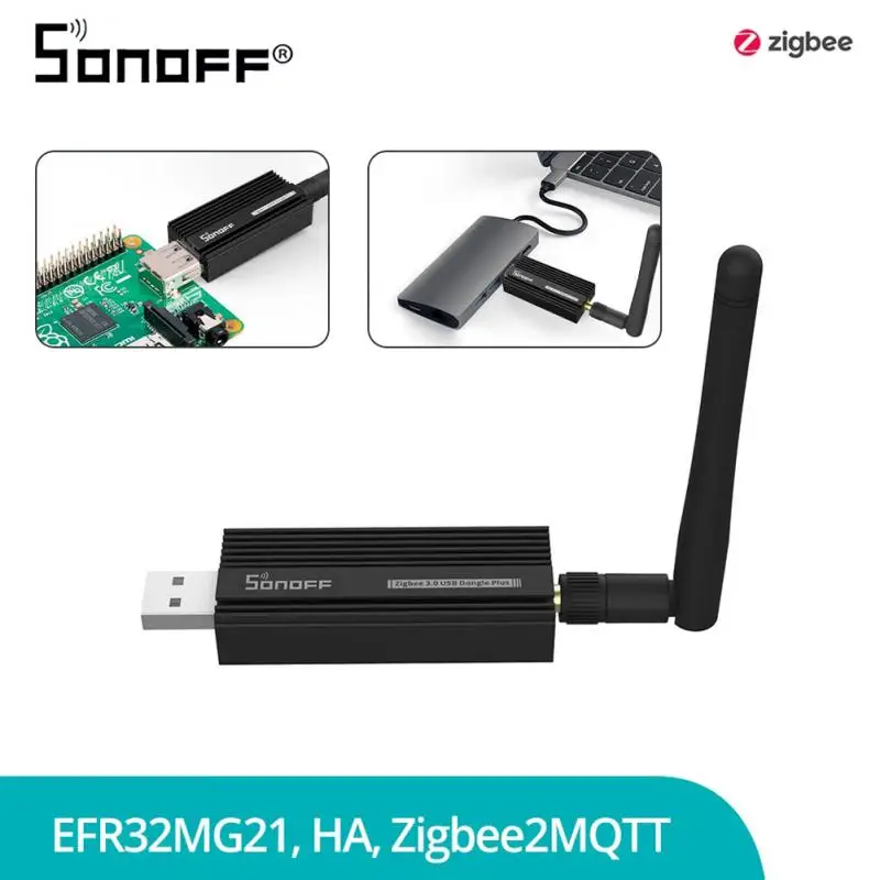 

USB-ключ SONOFF ZB Dongle-E Zigbee 3,0, универсальный шлюз Zigbee, поддержка через ZHA или Zigbee2MQTT, модуль умного дома