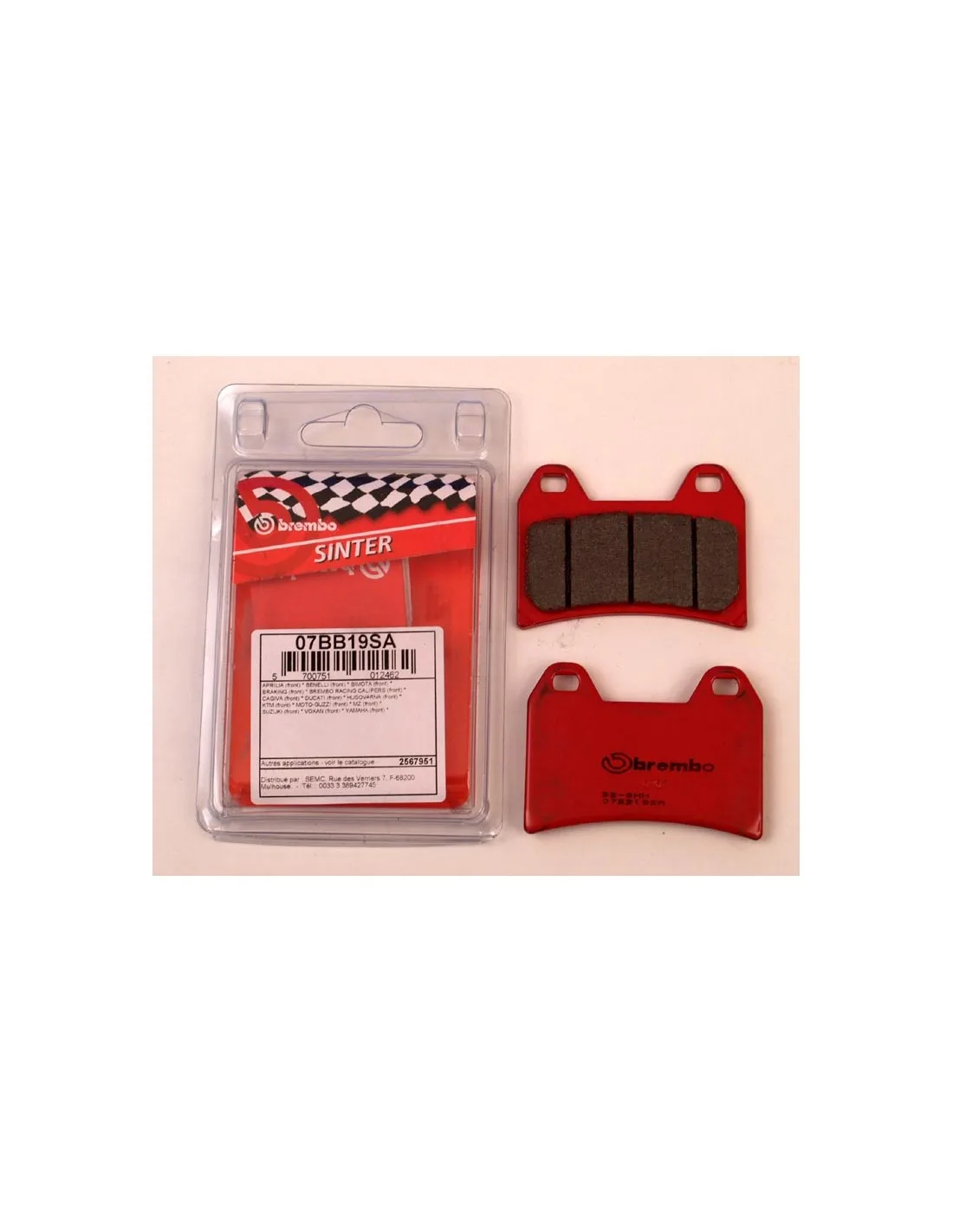 Pastiglie Freno Pastiglie Freno Brembo 07 Bb19Sa Brembo