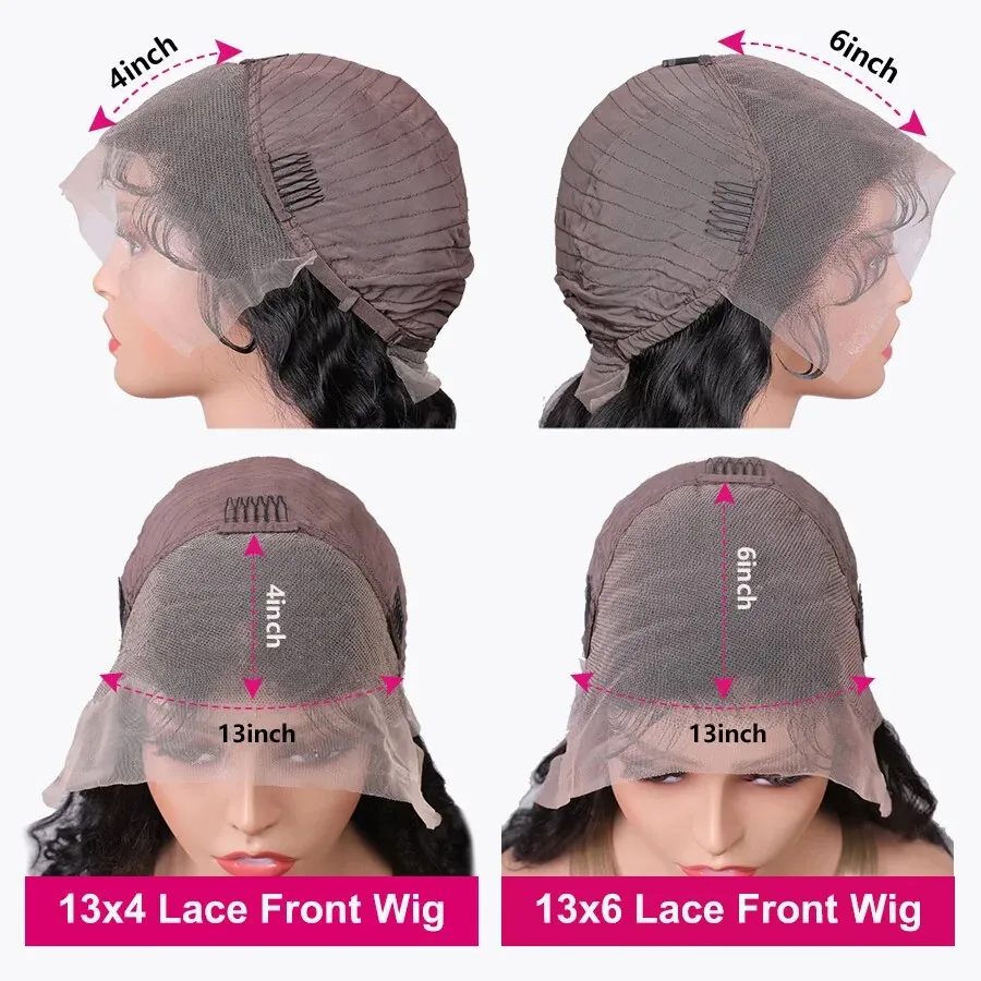 13x6 Lace Front Wigs Human Hair Body Wave Lace Front Wigs Human Hair Body Wave Frontal Wig for Black Women 220 Density 32inch