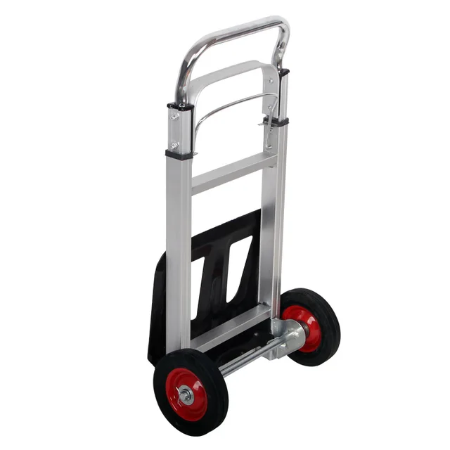 Összecsukható Kézi Teherautó -Poggyászkocsik Teleszkópos Fogantyúval Hordozható Könnyű Alumínium Aloy Kerti Kocsi - Image 2