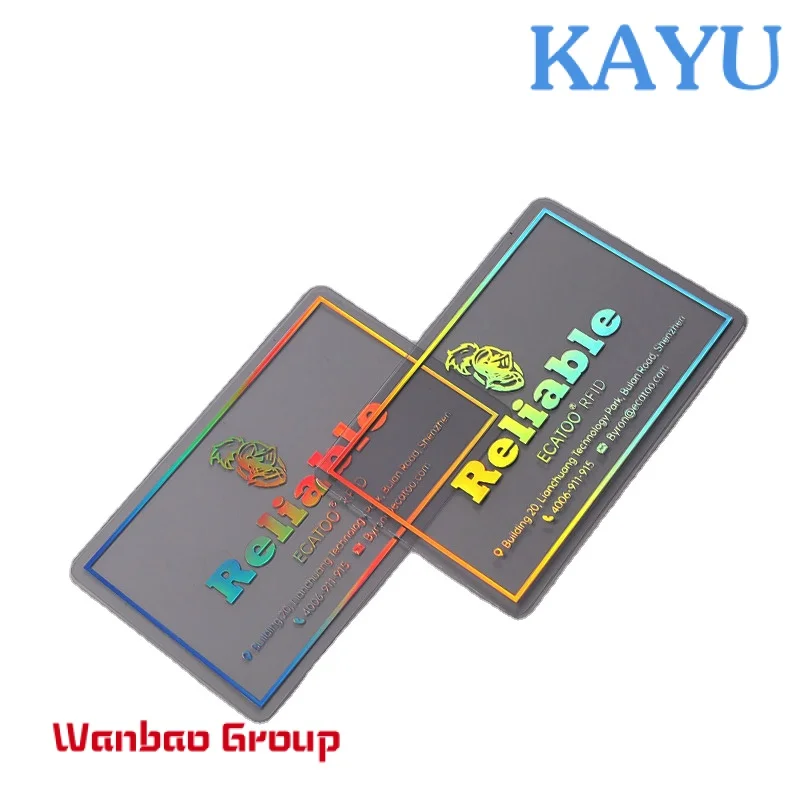 Custom  Custom luxury metallic PVC Business card logo printing Thank you card for Business 70  technology for Choice