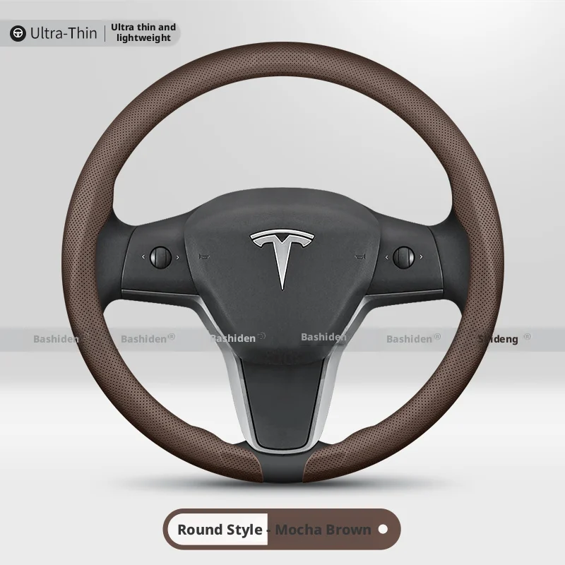 Premium Leather Steering Wheel Cover