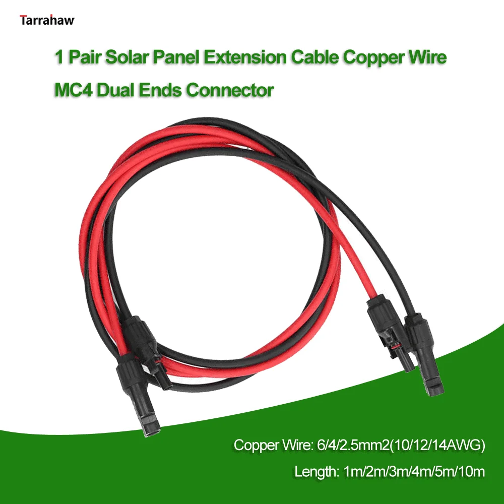 MC4 Extension Cable for Solar Panel (12AWG) Custom Lengths