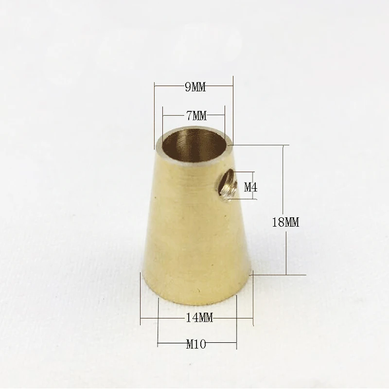 5Pcs Brass M10 Thread Wire Lock Cable Grips Cable With M4 Screw, Copper Strain Relief, Lighting Accessories