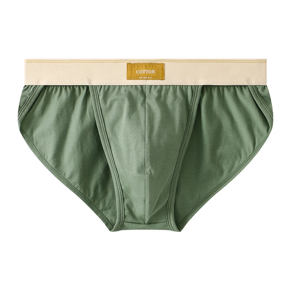 Men's Briefs Sexy Bikini Oversized Loose Cotton Breathable Convex Pouch Underwear Lightweight Underpants Трусы Мужские