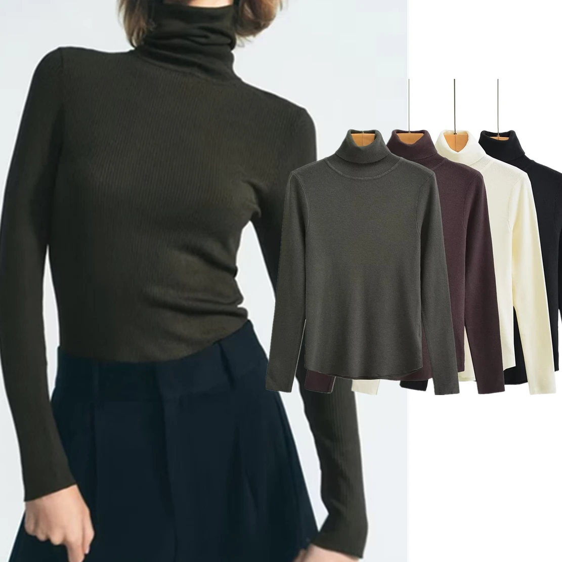

Jenny&Dave Japanese Fashion Basic Knitwear Casual Sweaters Women Tops