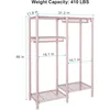 Clothes Rack for Kids, Baby, Students, and Children's Room, 4 Tiers Portable Metal Closet Clothing Rack, Small Garment Rack 6