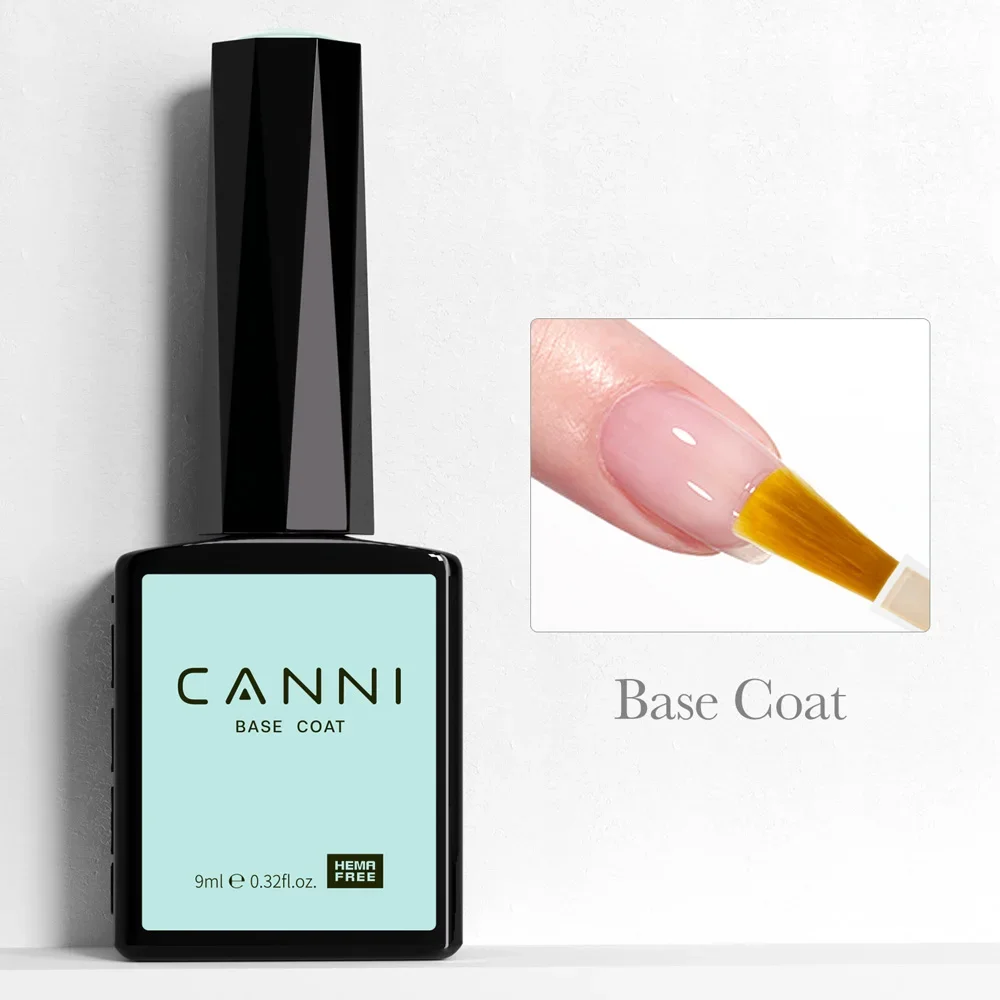 CANNI HEMA Free Black Glitter Diamond Sparkle Gel Polish - Long-Lasting Glossy Finish