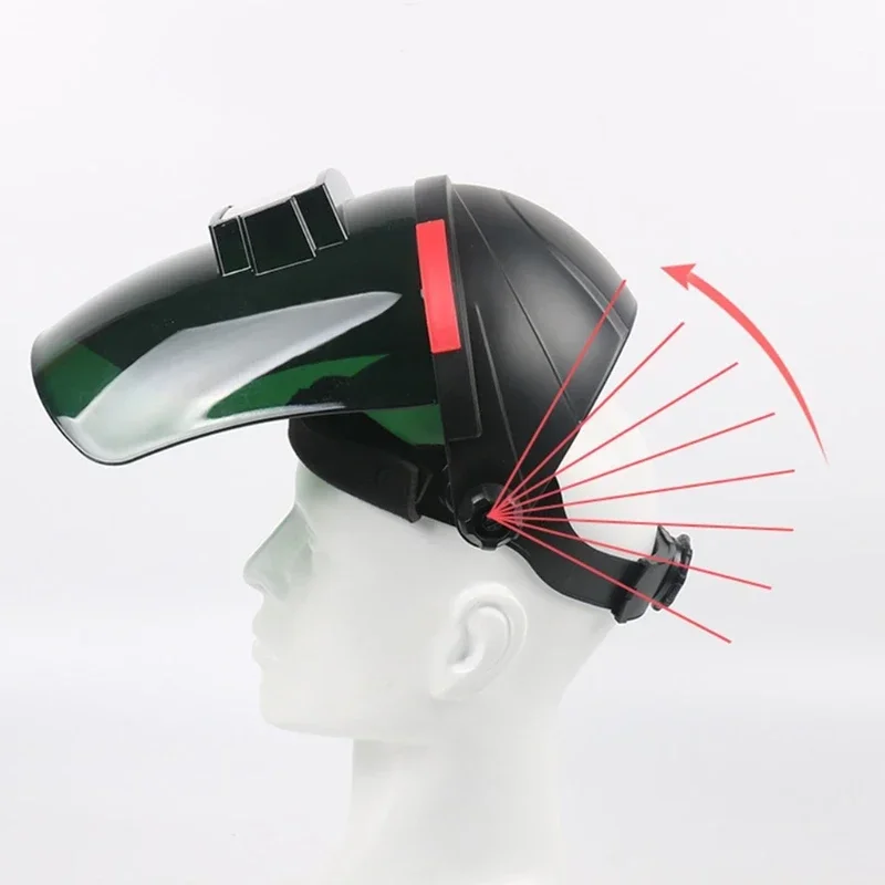 Solar Auto Darkening Electric Welding Mask Helmet Welder Cap Welding Protective for Machine Large Viewing