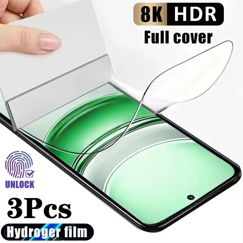 3Pcs Hydrogel Film Für OPPO Finden X6 Pro X5 Lite X3 NEO X2 Reno9 Reno8 Volle Abdeckung Screen Protector