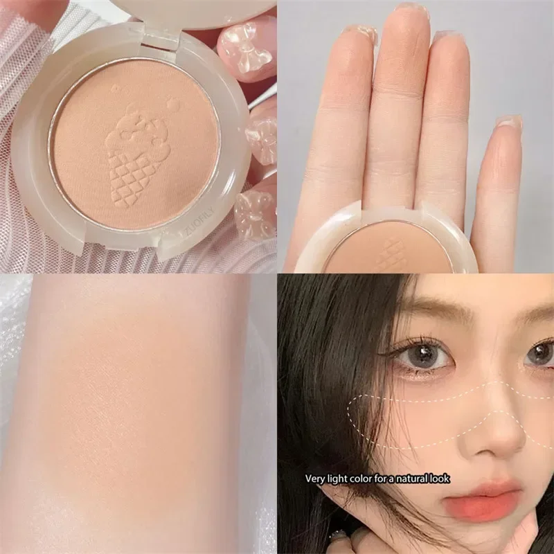 Monochrome Blush Face Mineral Pigment Peach Orange Nude Pink Blue Matte Natural Blush Contour Shadow Cheek Blusher Cosmetic 2