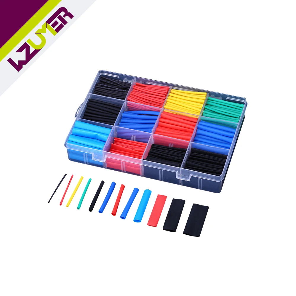 Shrinking Assorted Heat Shrink Tube Wire Cable Insulated Sleeving Tubing Set Insulator Shrink Heat