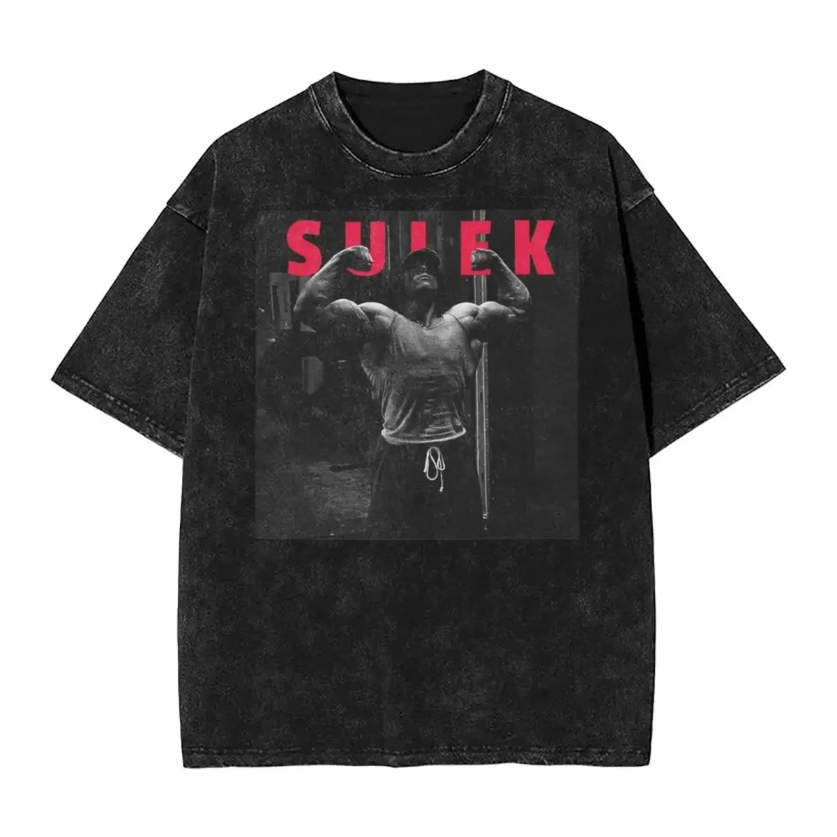 Washed T Shirts Sam Sulek Inspiration Hip Hop Novelty Harajuku Streetwear Graphic Printed Tops for Men men t shirts