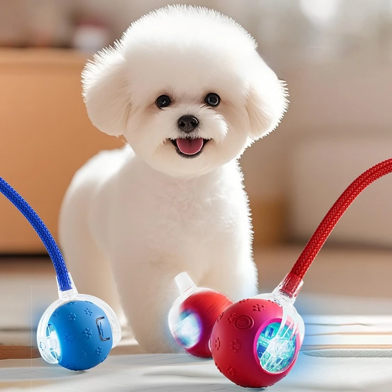 New Interactive Cat Toys Ball Smart Electric Rolling Ball Toys for Cat Kitty Pet Automatic Training USB Rechargeable Cat Toy 2