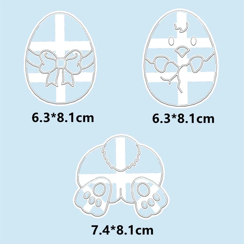 Easter Egg Cookie Cutter cookie cutter baking mold cookie mould baking decorating tools cookie maker press kit Cute Egg Bunny Chick Shaped Cookie Run Molds with Good Wishes Pastry and Bakery Accessories Baking