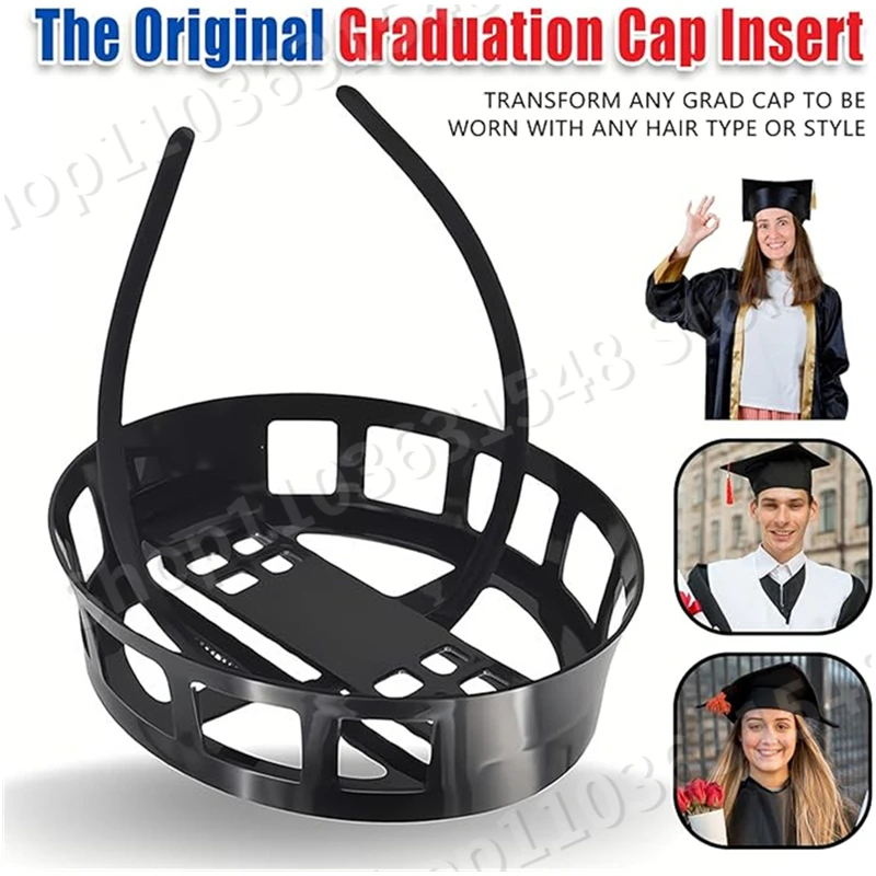 

Adjustable Grad Cap Remix Graduation Cap Headband Insert Secure Your Grad Cap and Your Hairstyle Graduation Hat Holder Grad Gift