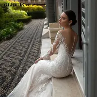 Long Sleeves Bridal Wedding Dress - Image 3