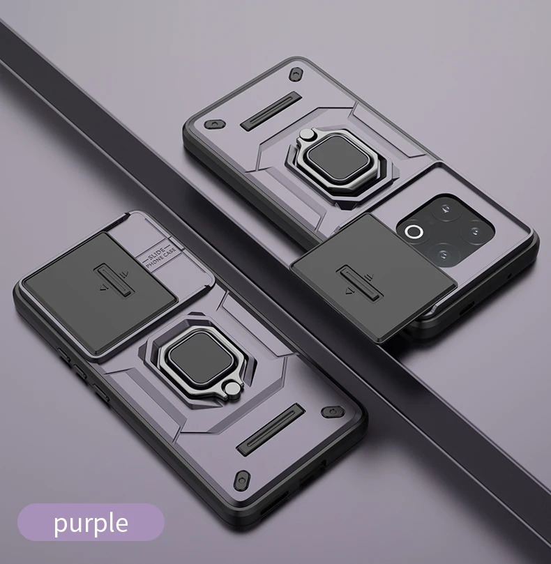 Shockproof Armor Case with Magnetic Stand and Ring Holder